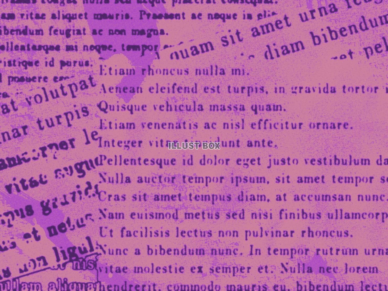紫の英字コラージュ風背景　107