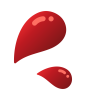 血飛沫のイラスト