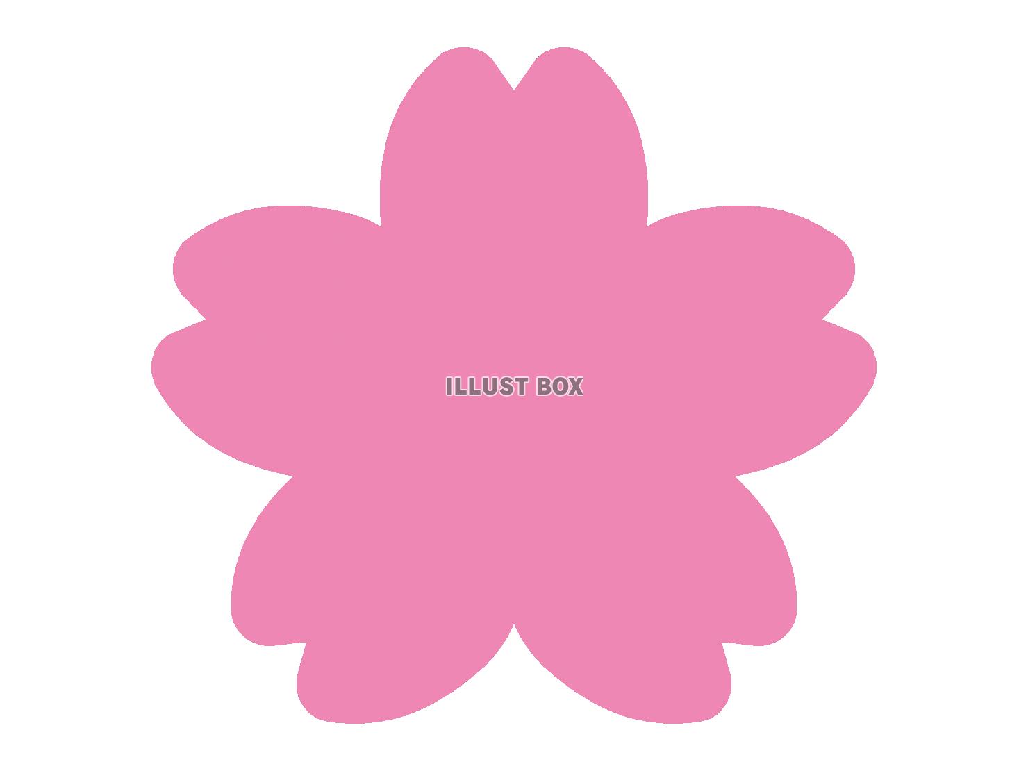 ピンクの桜の花びらのイラスト