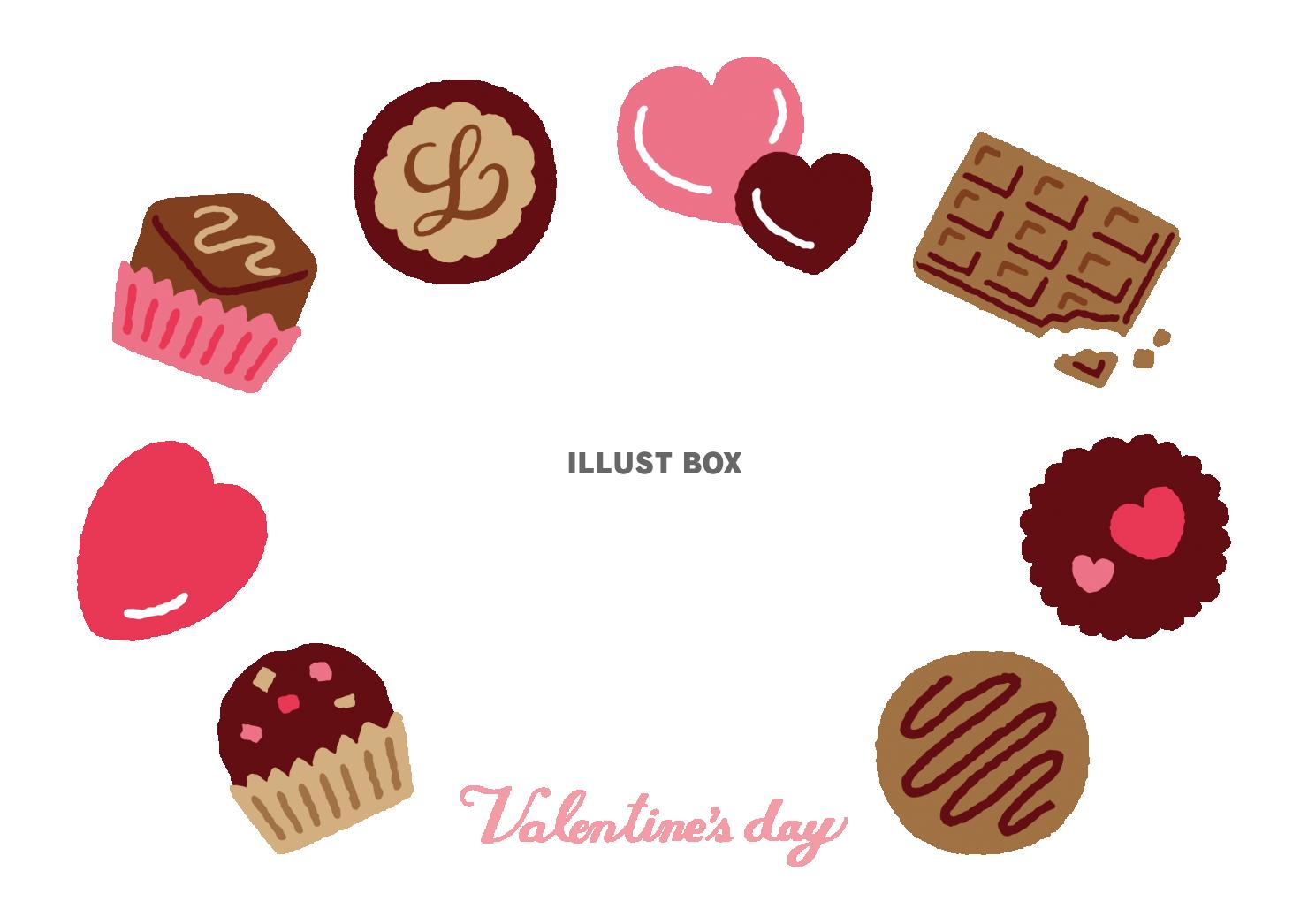 チョコレートのバレンタインカード