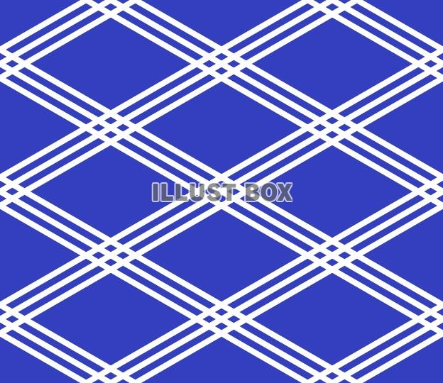 シームレスな三重菱文様 青白【EPS】