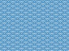 和柄の背景パターン（青海波）青色