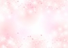 上下に桜の花びら舞うピンクのキラキラ背景ヨコ