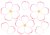 花びらがフレームの桜のイラスト