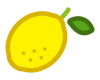 レモンのシンプルなイラスト