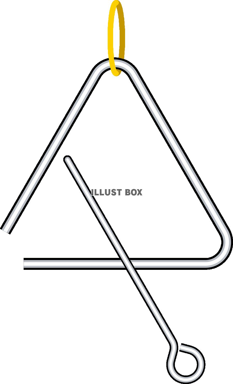 シンプルな打楽器　トライアングル