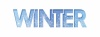 冬の立体装飾ロゴ