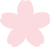 桜マークのシルエット ピンクの花びら