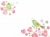 春の花_梅とうぐいすフレーム_親子