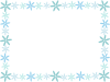 【花のフレーム】２　緑色　透過png