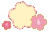 春の桜の花フレーム/ピンク