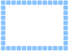 青い四角のラインフレーム　125