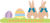 イースターうさぎと卵