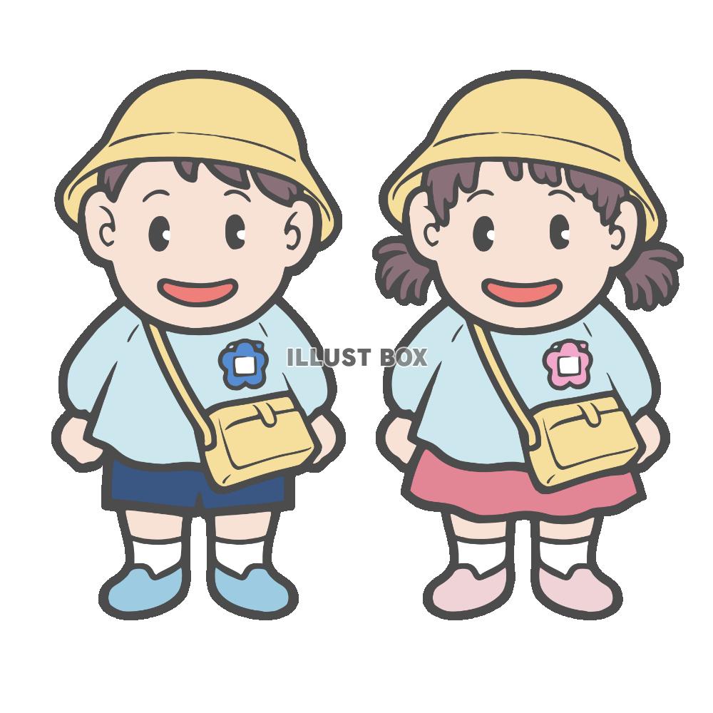 幼稚園児の男の子と女の子