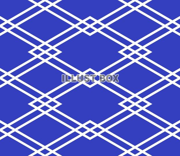 シームレスな割菱つなぎ文様 青白【EPS】