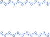 【花のフレーム】５　紺色　透過png