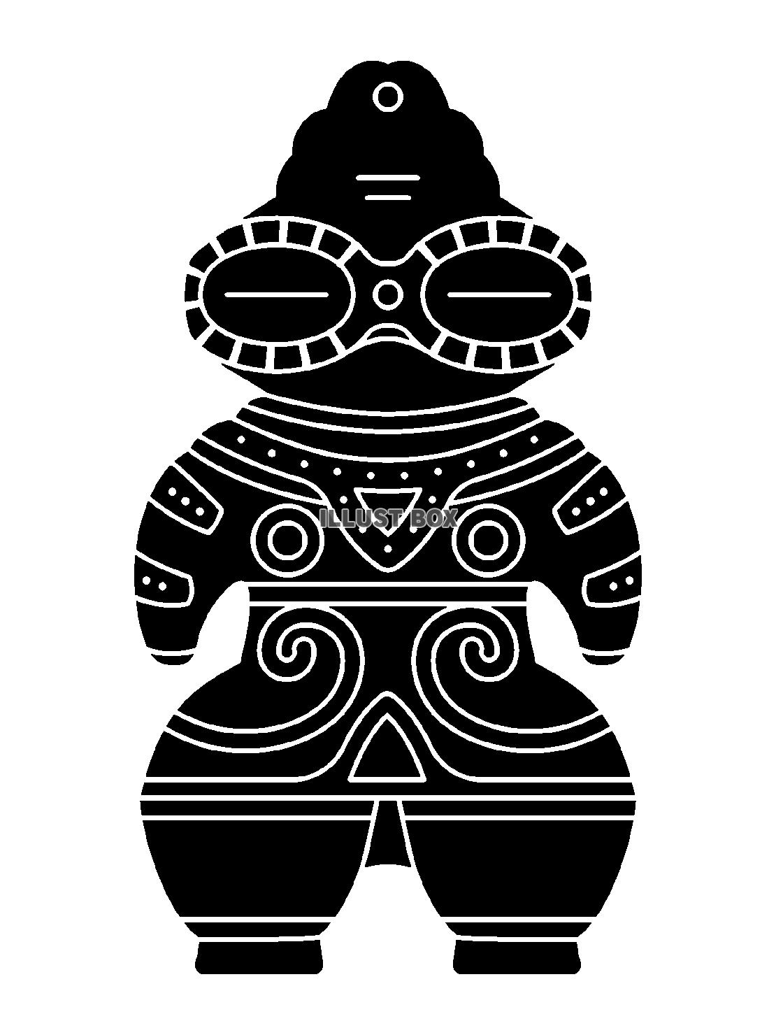 土偶のシルエット