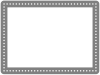 グレーの白い点線のあるフレーム　133