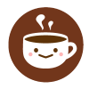 顔つきコーヒー　透過png