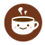 顔つきコーヒー　透過png