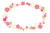 桜の花のフォトフレーム/桃色・PNG