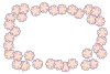 桃の花のフレーム