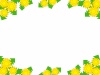 たんぽぽの花模様フレームシンプル飾り枠イラスト