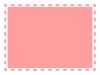 ピンクの四角いシンプルなフレーム　150