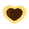 ハート型のチョコクッキー