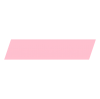 ピンク色の平行四辺形のタイトルフレーム