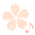 音符と桜　透過png