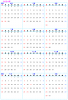 2024年4月？2025年3月 ４月始まり年間カレンダー