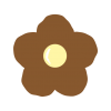 花型のココアクッキー