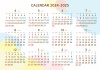 4月はじまりカレンダー04　2024-2025　パステルカラー