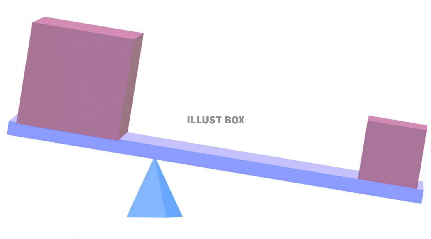 「てこの原理」のイラスト【JPEG】02