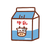 牛乳パックのイラスト