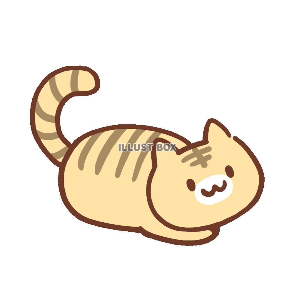 茶トラの猫のイラスト