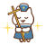 僧侶の猫のイラスト