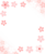 さくらの縦フレーム　透過png
