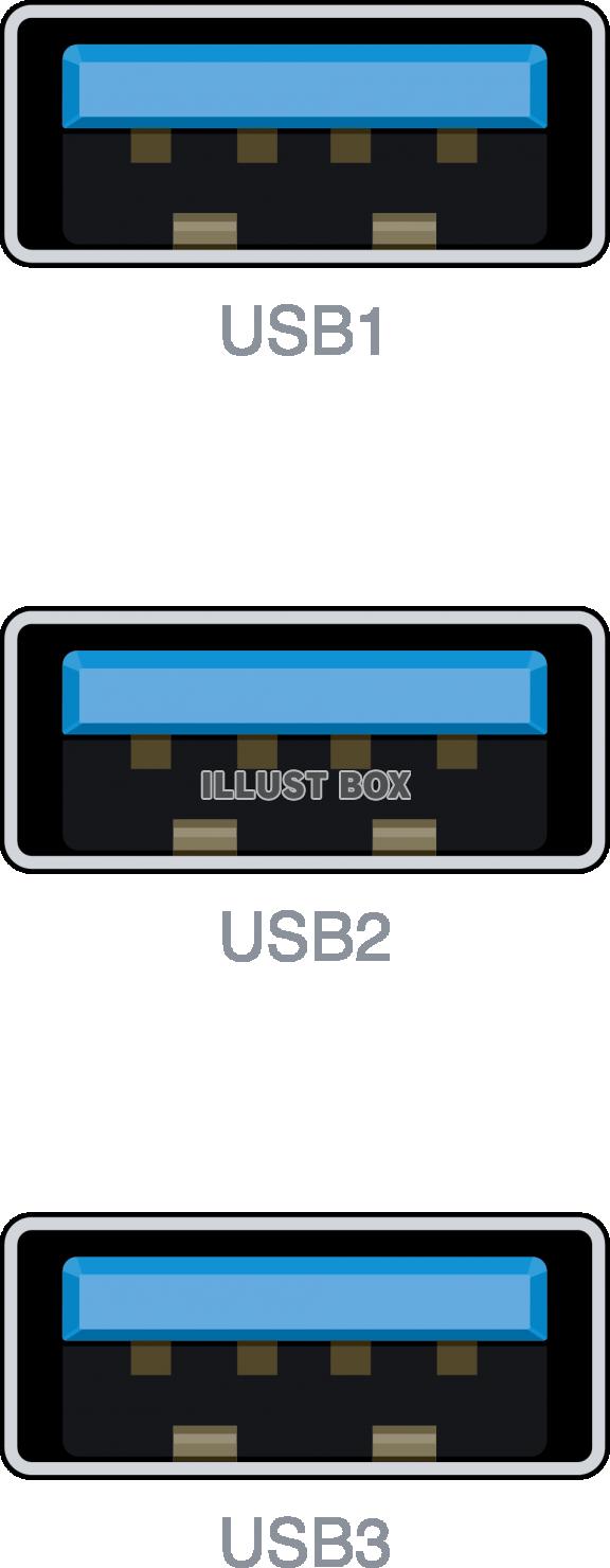 複数のUSBポート　type-A