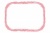 手描きクレヨンの角丸四角フレーム/ピンク