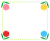 チューリップ枠フレーム　透過png