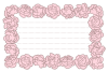 ピンクのカーネーションの便せん