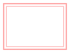 ピンクのシンプルな四角いフレーム　174