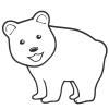熊の線画