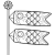 こいのぼりの線画