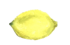 手書きのレモンの水彩画