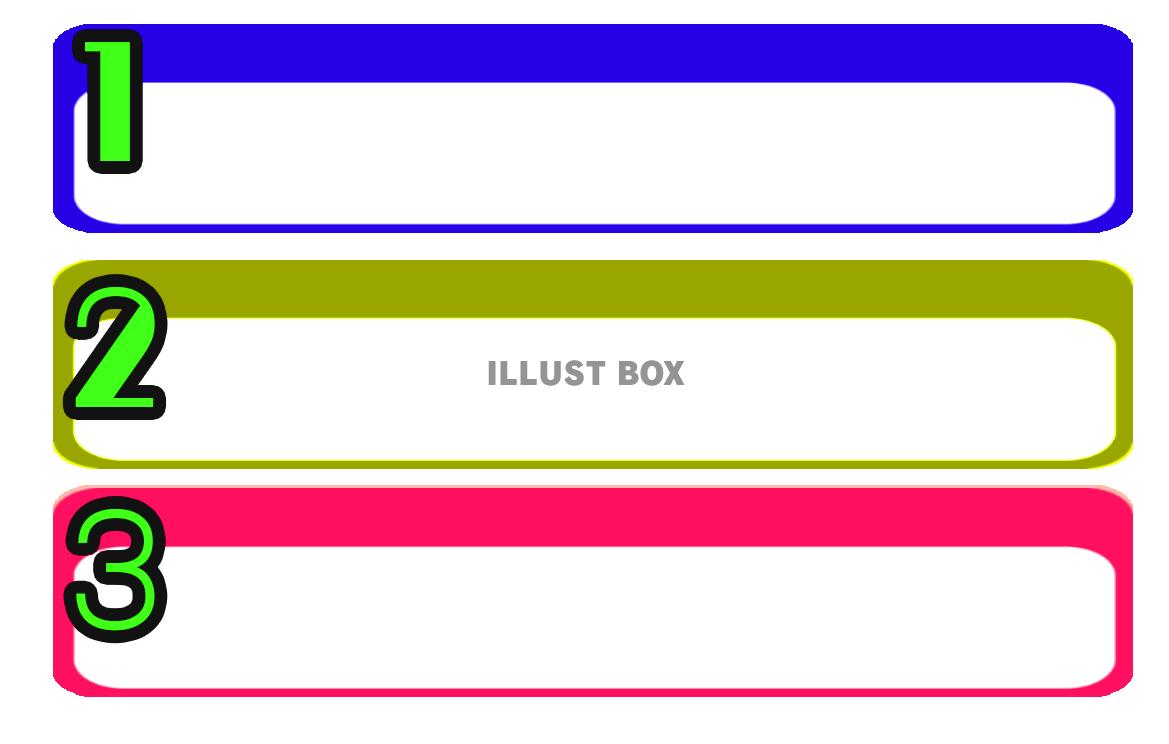 「3段3行3色」のフレーム素材_03