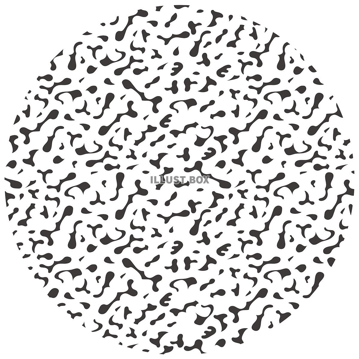円形のアモルファスパターンのイラスト