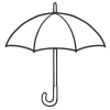 傘の線画